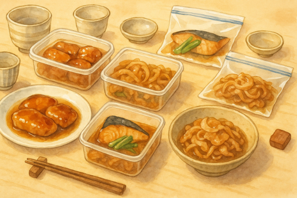①和風のおかずでホッと安心