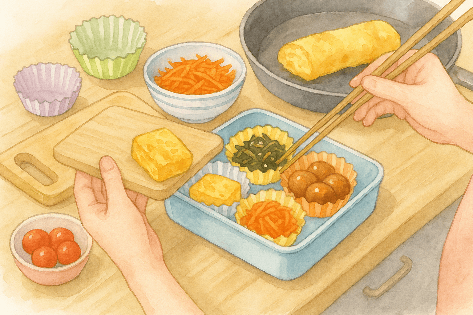 お弁当のおかず 紙カップ冷凍を活用した作り置きテクニック